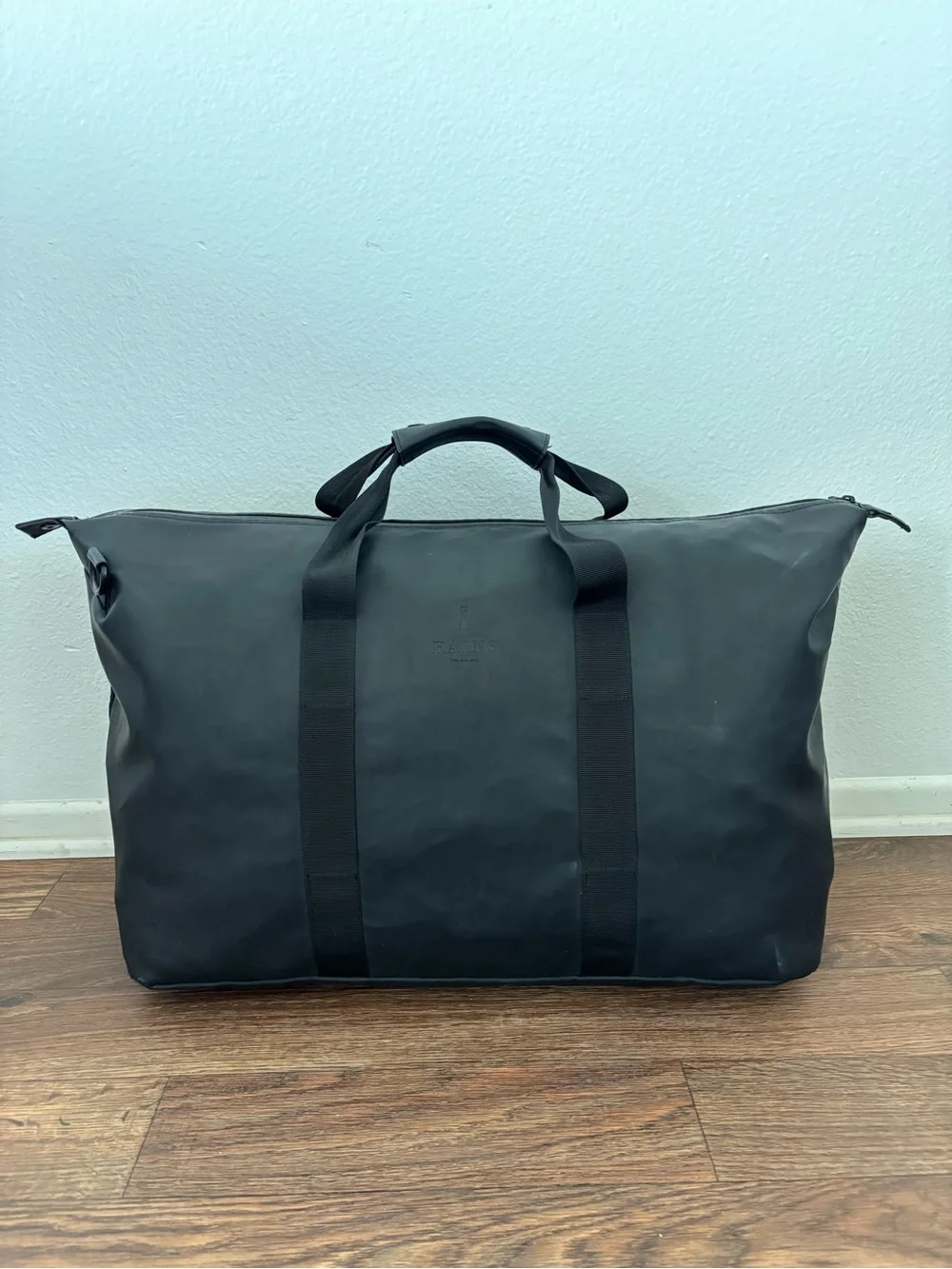 RAINS Hilo Waterproof Weekend Bag Duffle Black